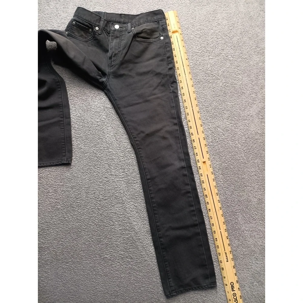 Levi's 513 Slim Straight Men's 30x32 Charcoal Gray Denim Jeans 100% Cotton